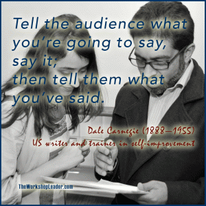 Quote Dale Carnegie Tell the audience