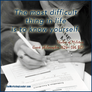Evaluation Sheet - Thales von Miles The most difficult thing in life is to know yourself.